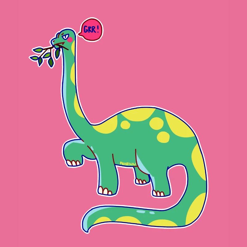 Dinosaurier hat schlechte Laune