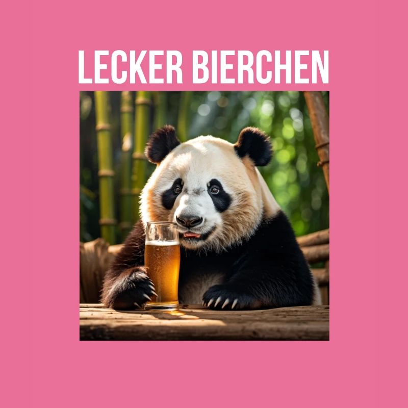Panda mit Bier Lecker Bierchen Bier Meme