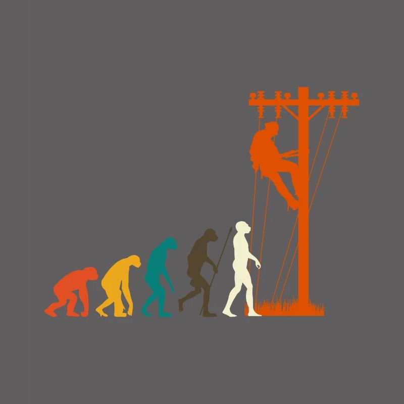 Freileitungsmonteur Elektriker Evolution