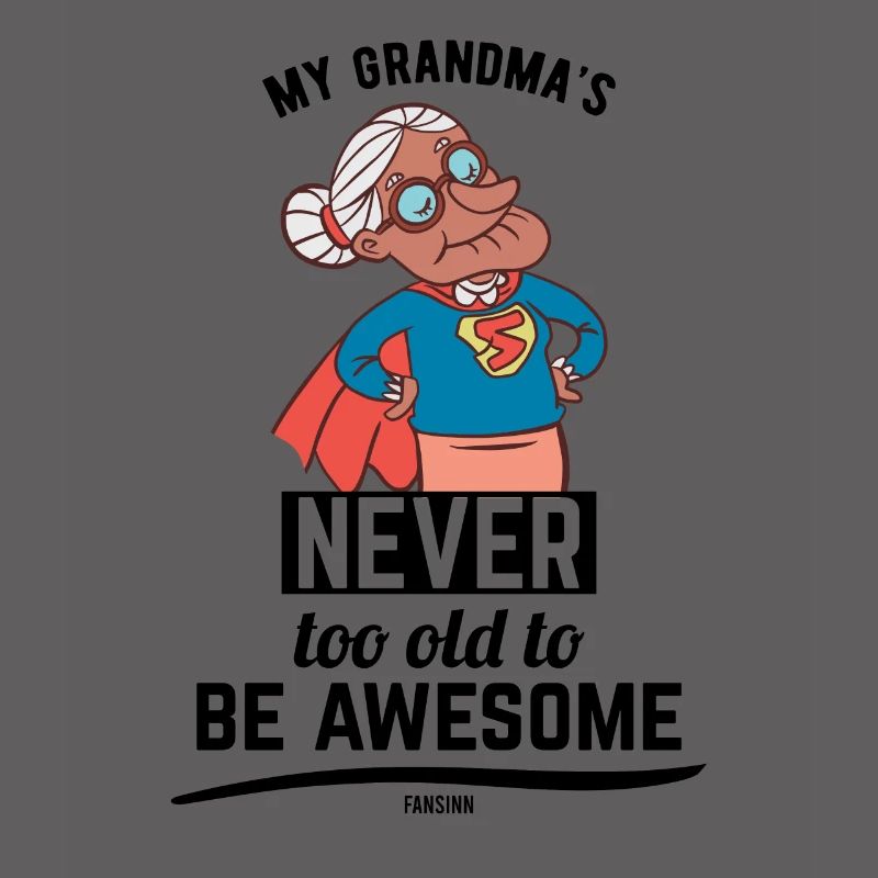 coole Oma Mutter Großmutter Held
