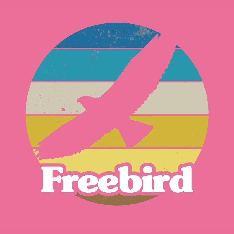 Impression de style rétro « Freebird »
