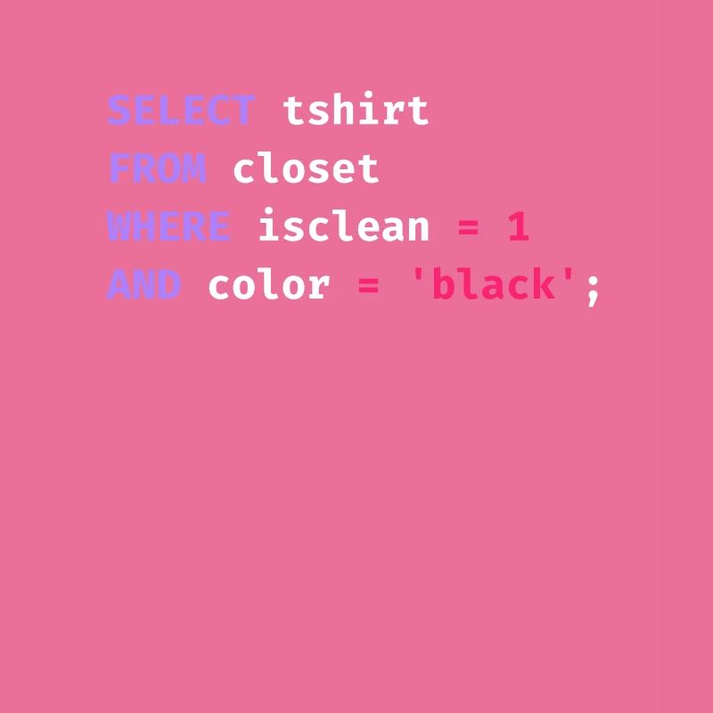 Programmer Database Science Software Coder Funny
