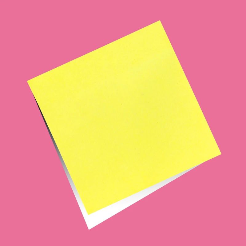 gelber Notizzettel , Klebezettel , sticky note