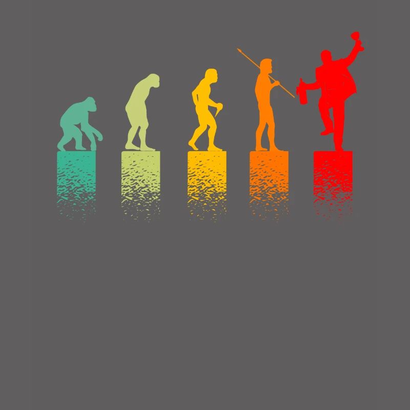 Evolution Aperitif Geschenkidee Lustiger Mann