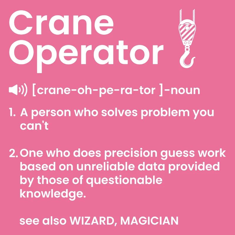 Crane operator definition, crane operator