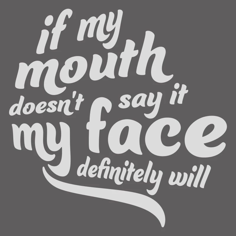 my face definitely will