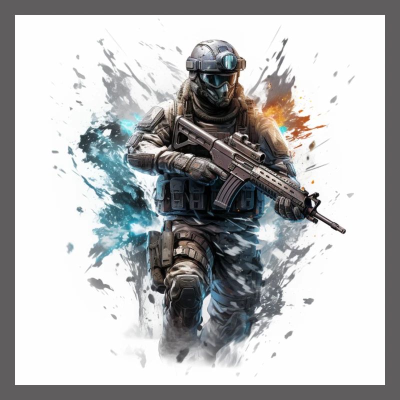 COD gaming art shooter