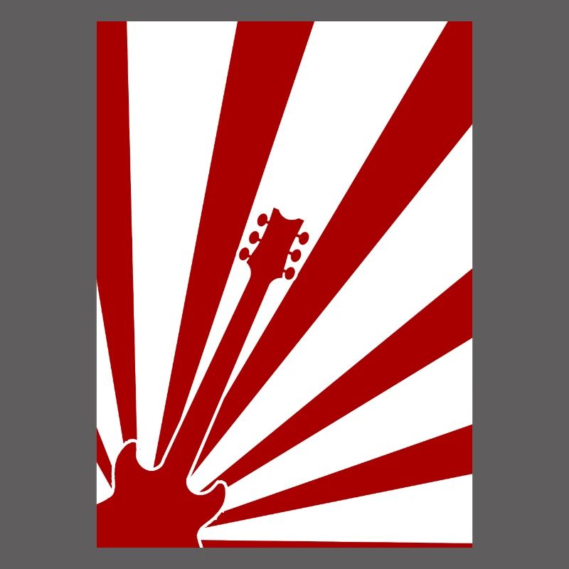 Affiche de guitare abstraite