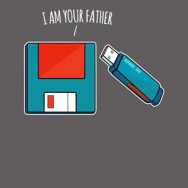 I Am Your Father USB Drive Floppy Disk Old Computer