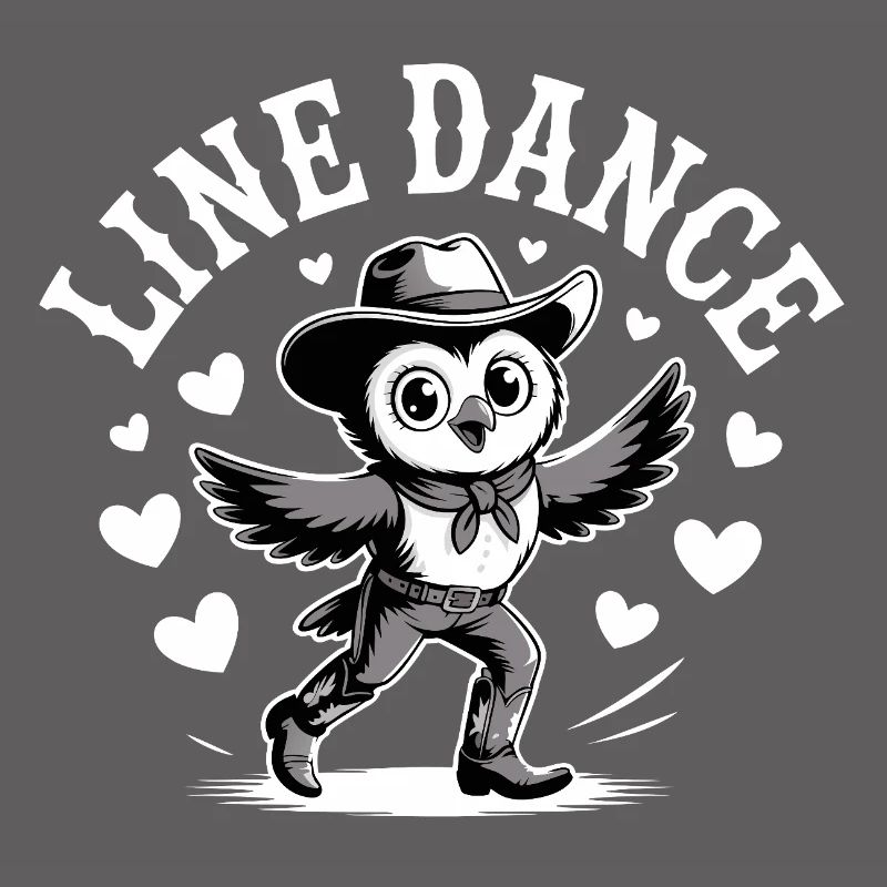 Line Dance Eule lustige Eule tanzt Linedance