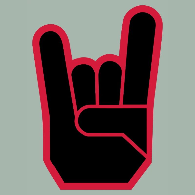 Rock Hand Pommesgabel Devilhand