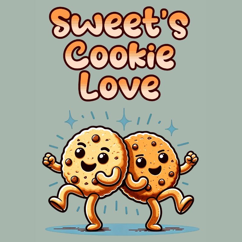 Biscuits mignons Biscuits sucrés Amour danser