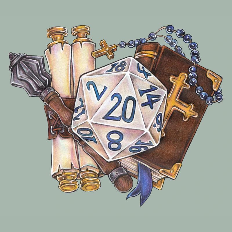 Clerc de dés de table RPG D20 Cadeau