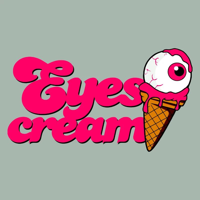 Yeux Crème cornet de crème glacée avec globe oculaire Halloween