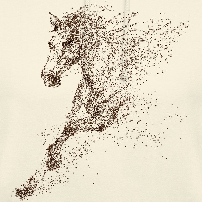 Pixel Horse brown - Unisex Hoodie