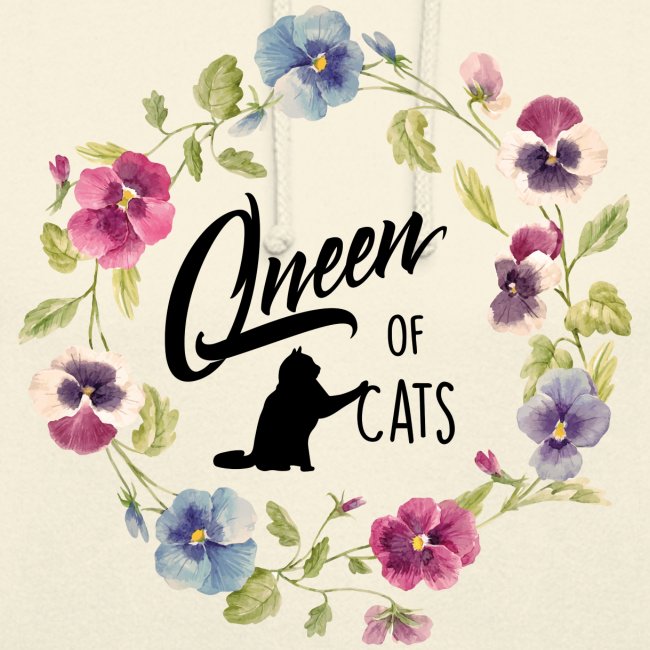 Vorschau: queen of cats - Unisex Hoodie
