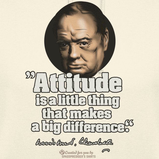 Churchill Zitat über Haltung