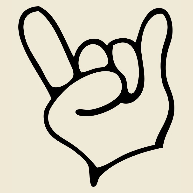Rock Hand - Devil - Pommesgabel - Teufelshörner