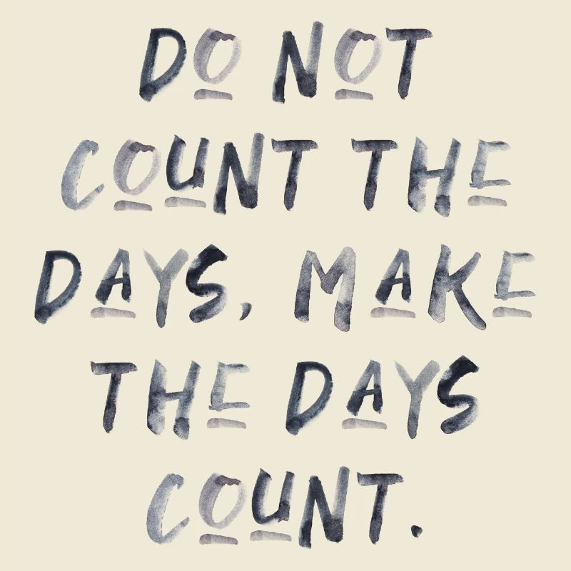 citations devis compter les jours motivation inspiration