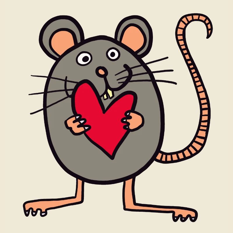 Maus mit Herz