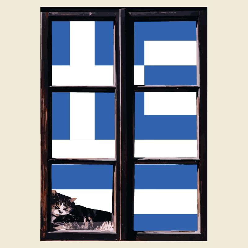 Drapeau de la Grèce Hellas Athènes Drapeau grec