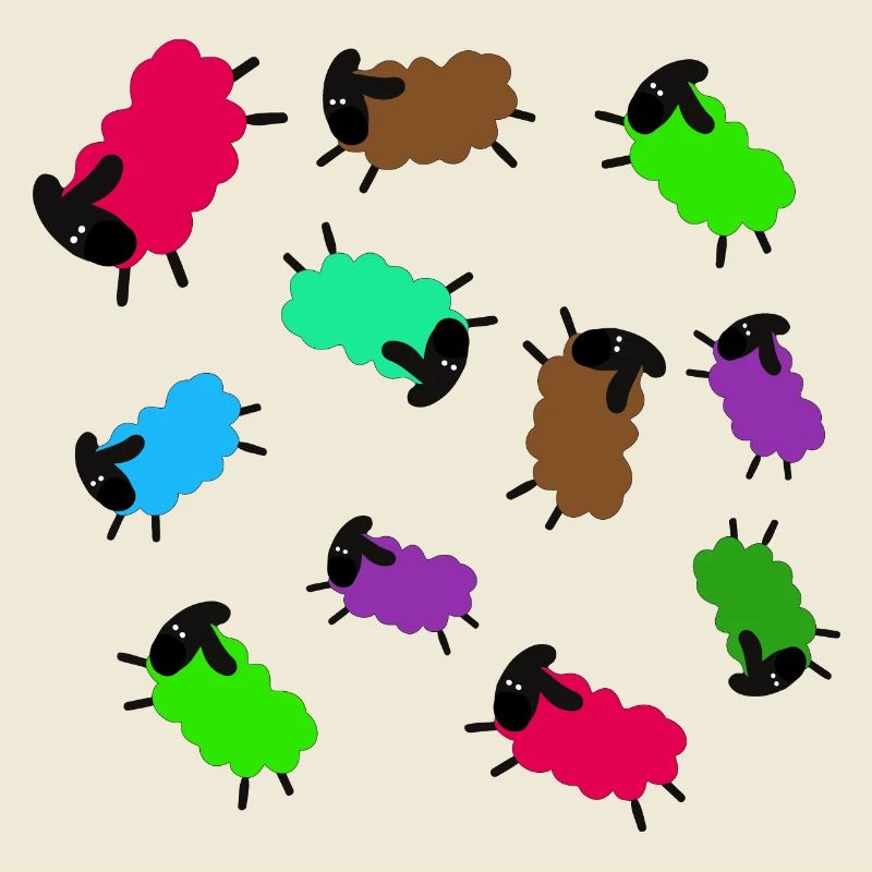 Moutons,Moutons,Illustration,Bande dessinée,Tonte