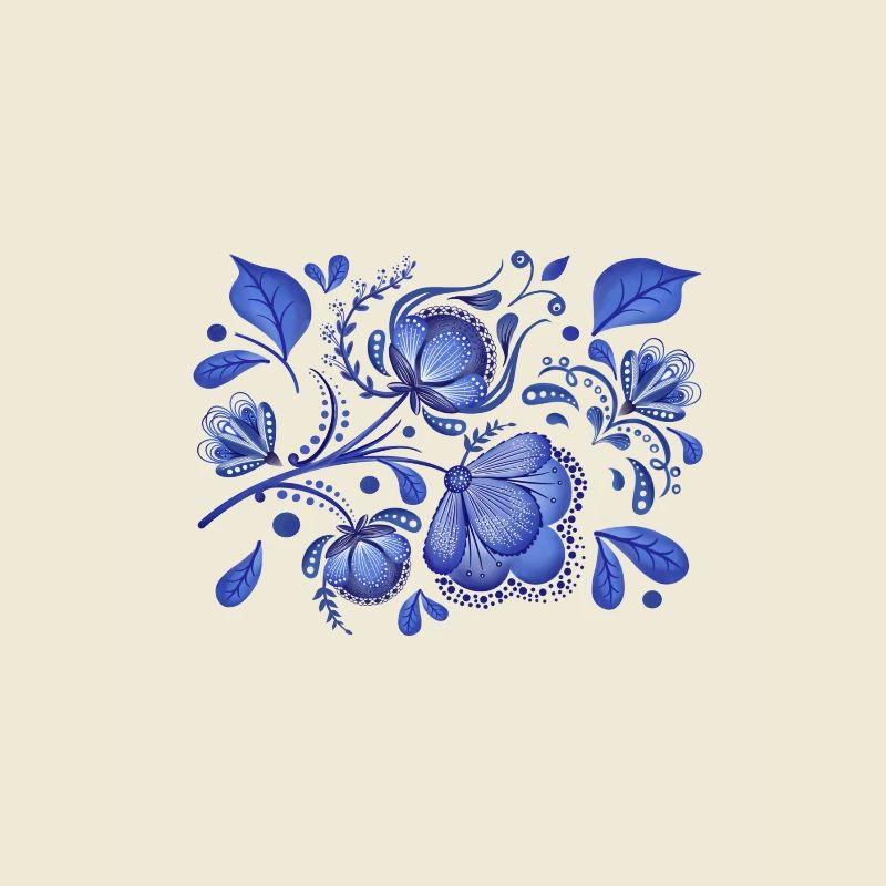 Blue Flower Pattern