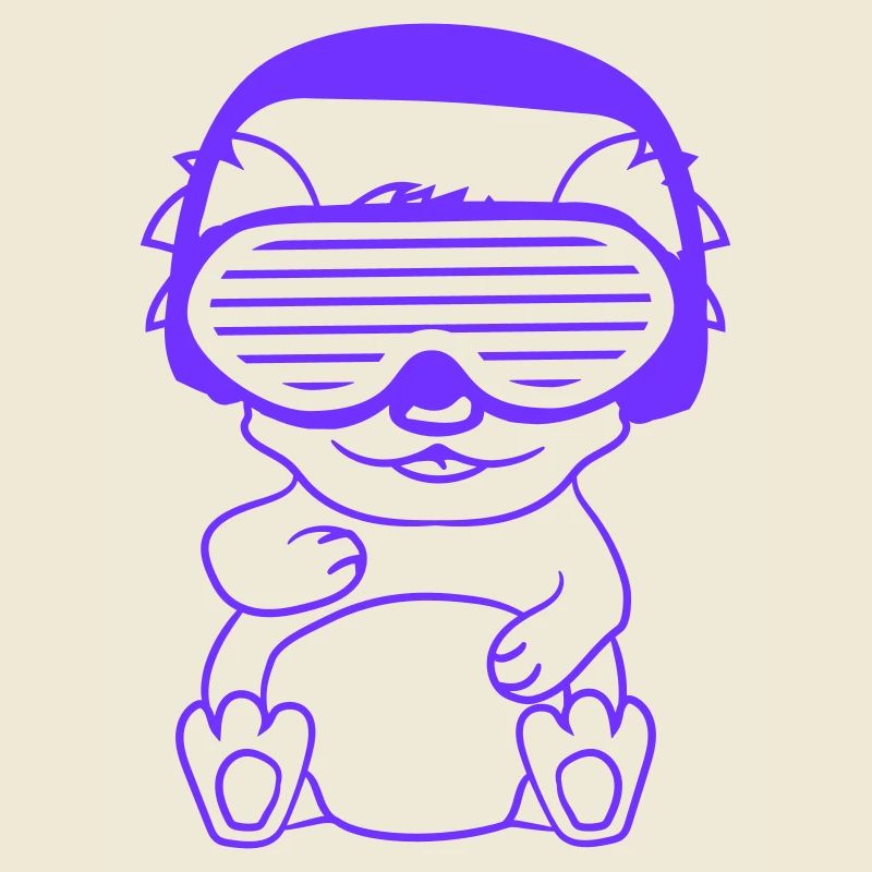 DJ Koala Bär Australischer Koalabär Sitzend Süß