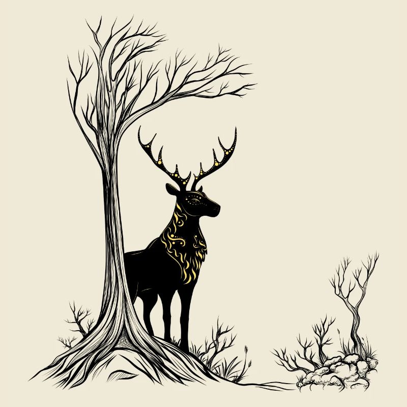 magischer Hirsch