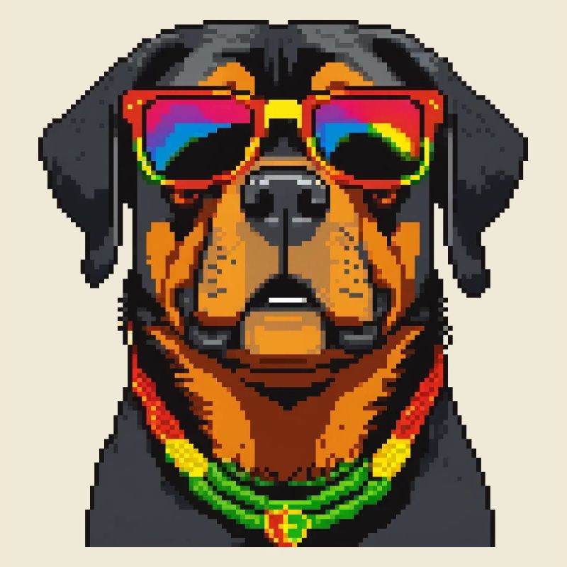 Chien rastafari