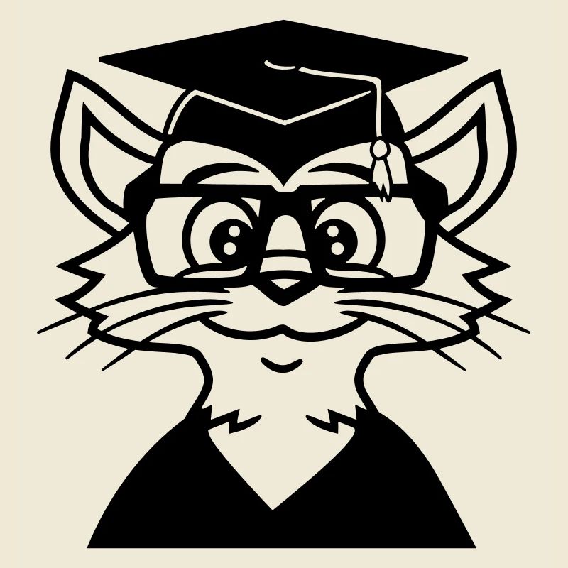 College Graduation Cat Graduation Passed