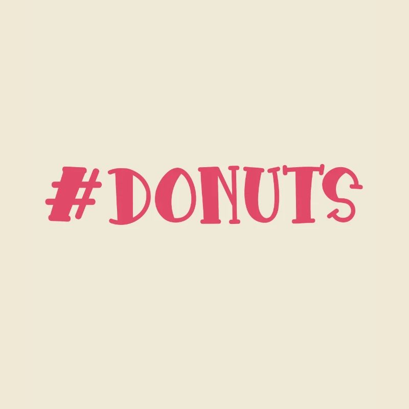 Donuts Hashtag Geschenkidee