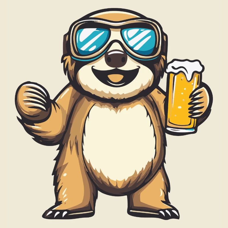 Faultier Ski Bier