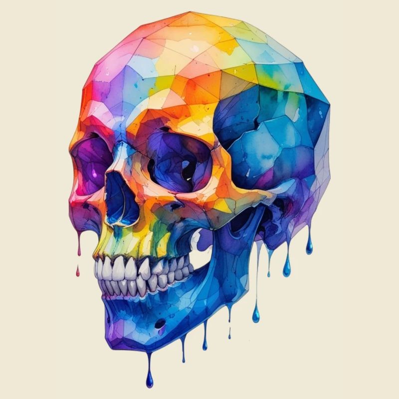 Totenkopf bunt