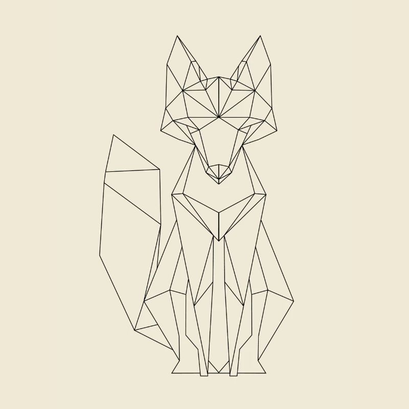 Fox polygone design