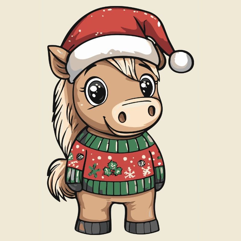 Cheval Noël Bande dessinée