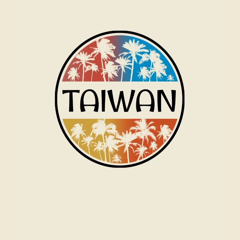 Taiwan Palm Tree Souvenir de vacances élégant