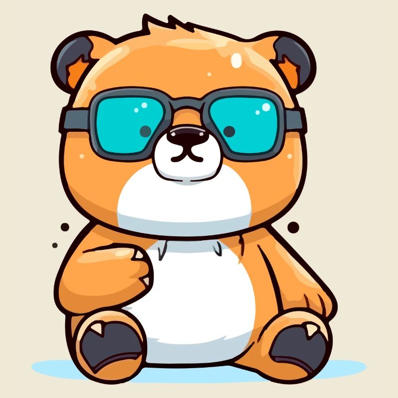 Molko the bespectacled bear