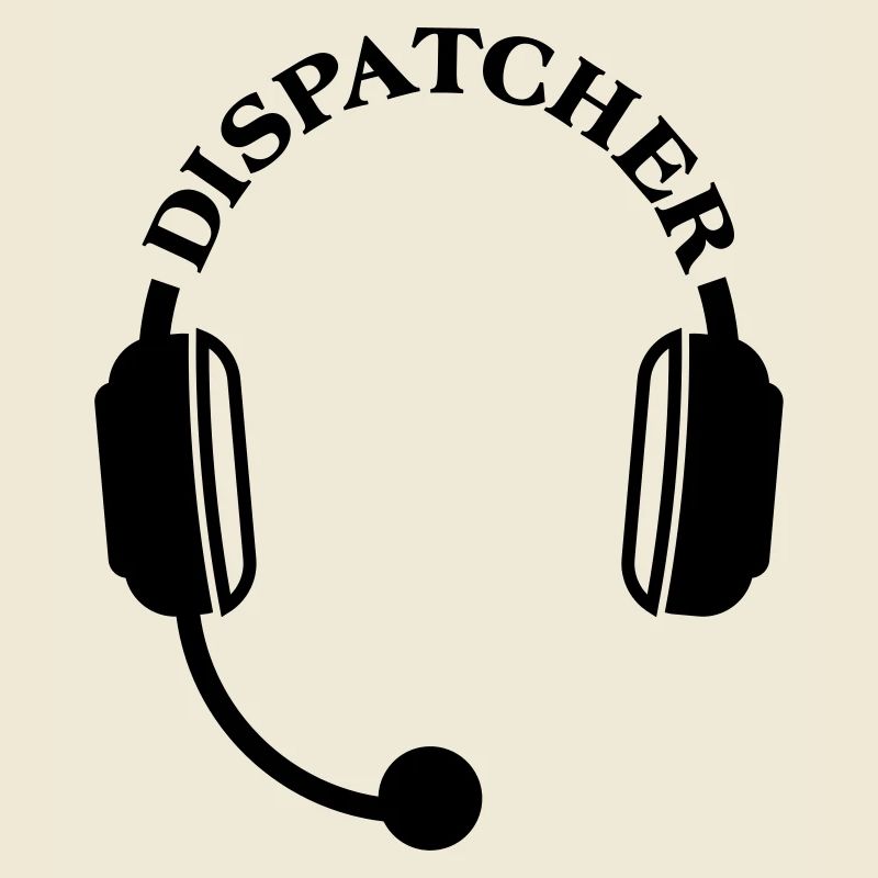 Dispatcher headset headphones micro micro emblem