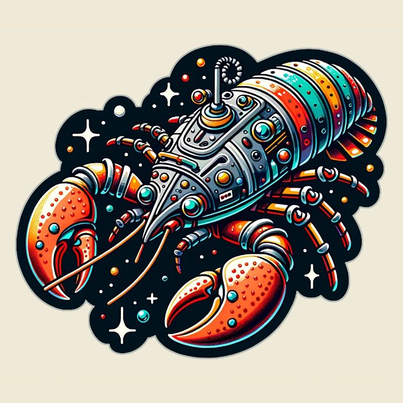Fancy spaceship in lobster shape