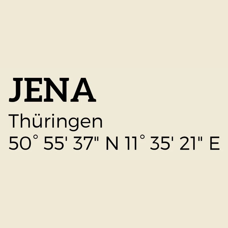 Iéna, Thuringe les coordonnées