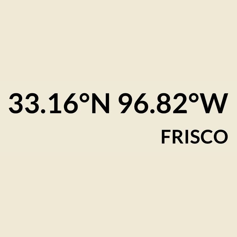 Frisco, Texas, USA Coordinates