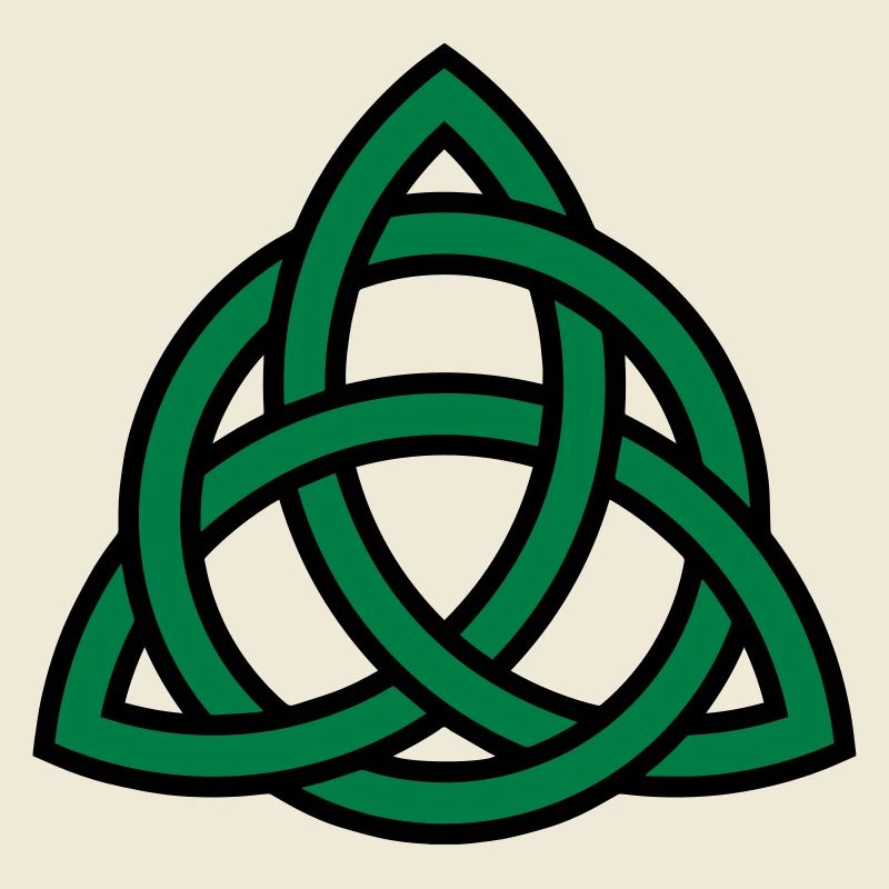 Celtic Knot Triquetra Patricks Day Triangle Circle