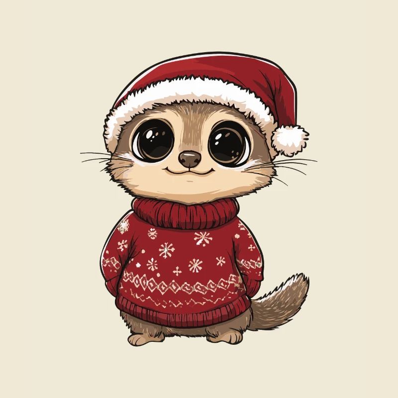 Bande dessinée de Noël de suricate