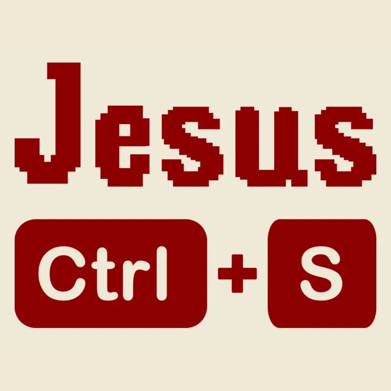Jesus rettet Strg+S