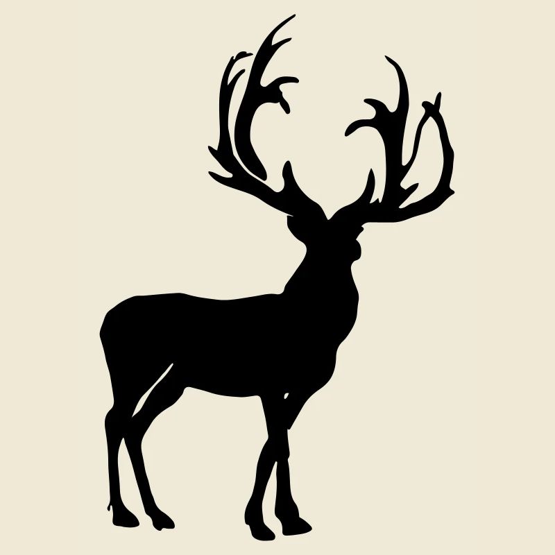 Hirsch Silhouette Vektor Geschenkidee