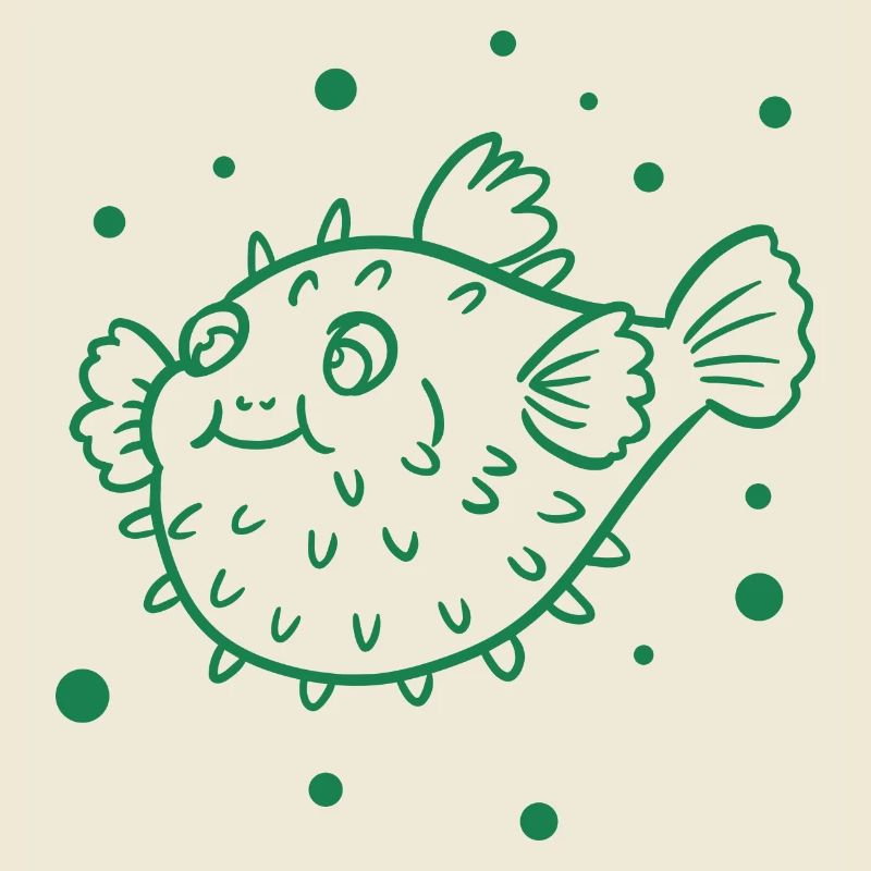 Poisson-globe épais