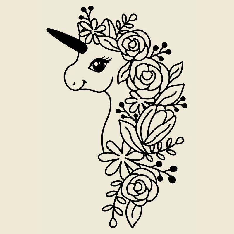 Blütenzauber Einhorn