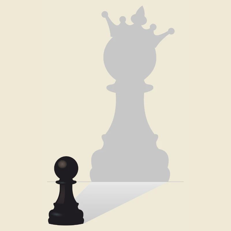 Roi des pions d'échecs