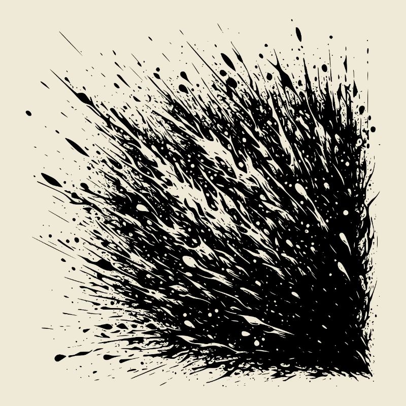 Abstract Splash Explosion When Ink Party